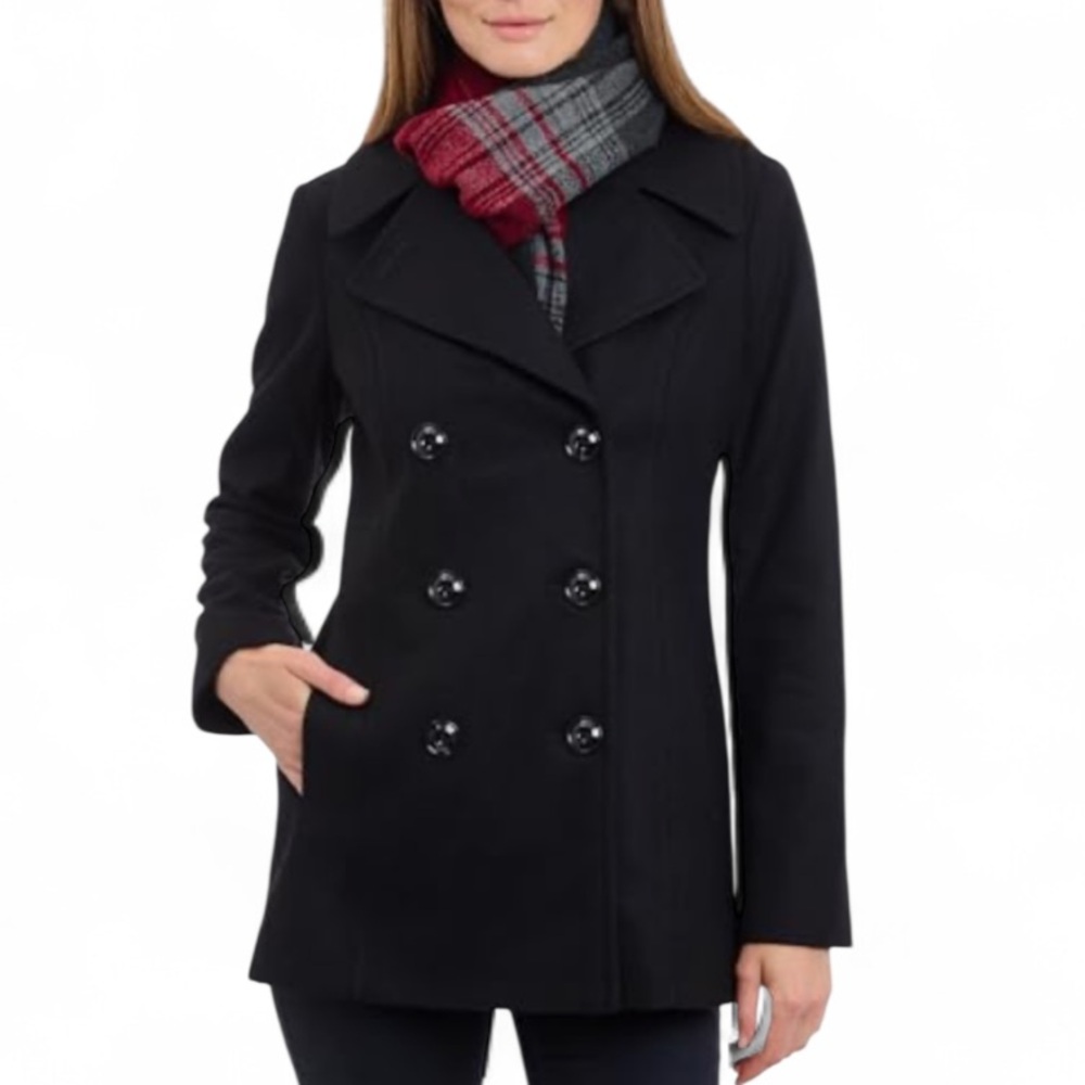 London Fog Quinn Double Breasted Pea Coat